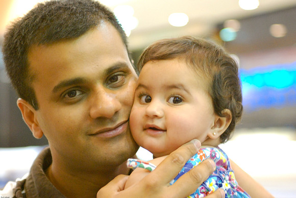 Dad and daughter