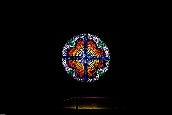 Stained glass in Mount Nebo