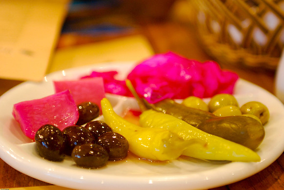Pickles at the fish place