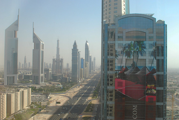 View of Dubai from my room